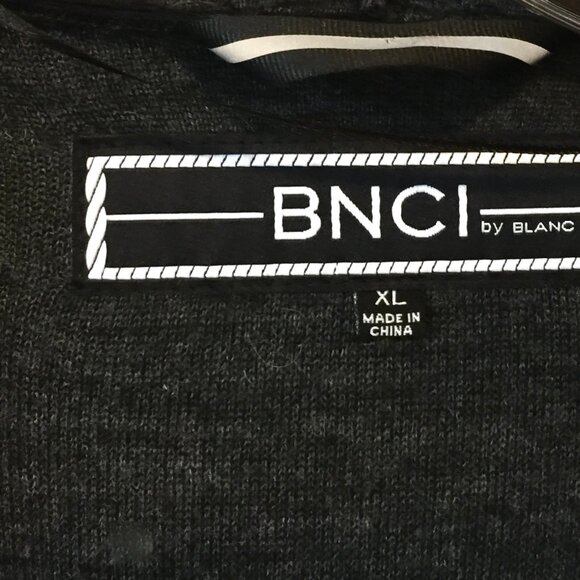 BNCI Hooded Open Front Cardigan Jacket Sweater Top Black Size XL - NEW - Picture 5 of 6
